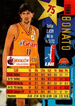 1996-97 Merlin Ultimate (LNB) #75 Yann Bonato Back