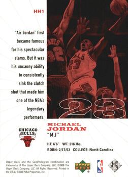 1999-00 Upper Deck Legends - History's Heroes #HH1 Michael Jordan Back