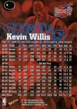 1997-98 SkyBox Premium #4 Kevin Willis Back