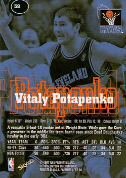 1997-98 SkyBox Premium #59 Vitaly Potapenko Back