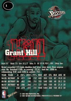 1997-98 SkyBox Premium #1 Grant Hill Back