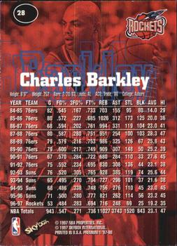 1997-98 SkyBox Premium #28 Charles Barkley Back