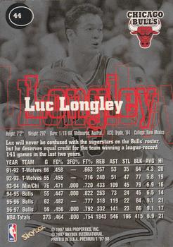 1997-98 SkyBox Premium #44 Luc Longley Back