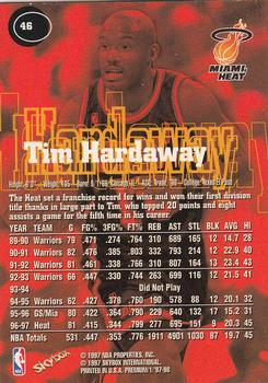 1997-98 SkyBox Premium #46 Tim Hardaway Back