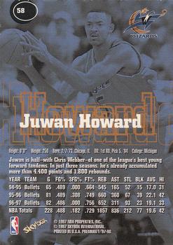1997-98 SkyBox Premium #58 Juwan Howard Back
