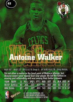 1997-98 SkyBox Premium #63 Antoine Walker Back