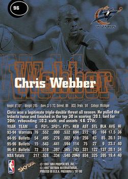 1997-98 SkyBox Premium #96 Chris Webber Back