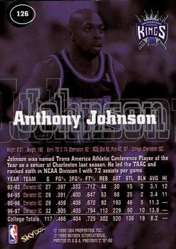 1997-98 SkyBox Premium #126 Anthony Johnson Back