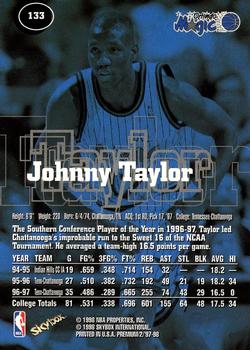 1997-98 SkyBox Premium #133 Johnny Taylor Back