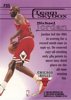 1997-98 SkyBox Premium #235 Michael Jordan Back