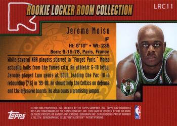 2000-01 Bowman's Best - Rookie Locker Room Collection #LRC11 Jerome Moiso Back