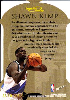 1997-98 SkyBox Premium - Competitive Advantage #13CA Shawn Kemp Back