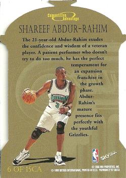 1997-98 SkyBox Premium - Competitive Advantage #6CA Shareef Abdur-Rahim Back