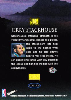 1997-98 SkyBox Premium - Jam Pack #5 JP Jerry Stackhouse Back