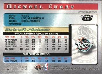 2000-01 Fleer Futures - Copper #15 Michael Curry Back