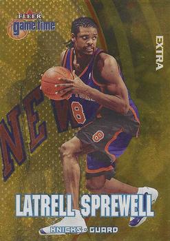 2000-01 Fleer Game Time - Extra #37 Latrell Sprewell Front