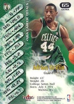 2000-01 Fleer Game Time - Extra #65 Adrian Griffin Back