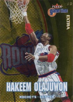 2000-01 Fleer Game Time - Extra #90 Hakeem Olajuwon Front