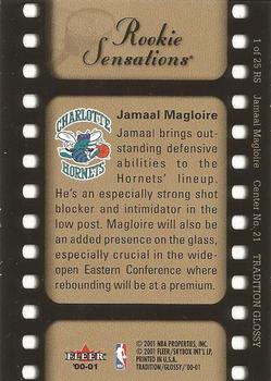 2000-01 Fleer Tradition Glossy - Rookie Sensations #1 RS Jamaal Magloire Back
