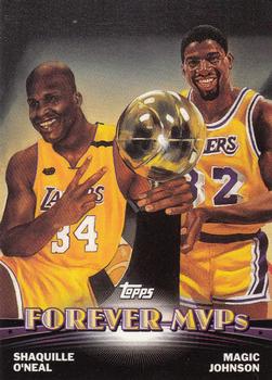 2000-01 Topps - Topps Combos Series Two #TC6 Shaquille O'Neal / Magic Johnson Front