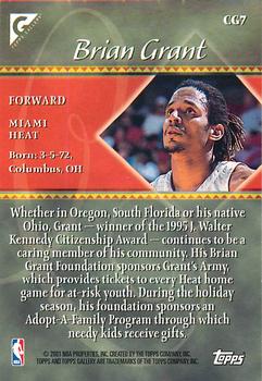 2000-01 Topps Gallery - Charity Gallery #CG7 Brian Grant Back