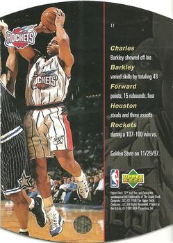 1997-98 SPx #17 Charles Barkley Back