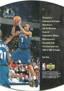 1997-98 SPx #26 Stephon Marbury Back