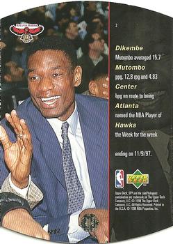1997-98 SPx #2 Dikembe Mutombo Back