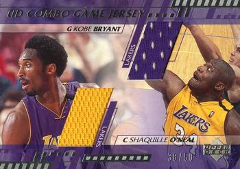 2000-01 Upper Deck - UD Combo Game Jerseys (Series Two) #KB/SO Kobe Bryant / Shaquille O'Neal Front