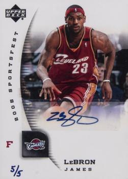 2005 Upper Deck SportsFest - Autographs #NBA1 LeBron James Front