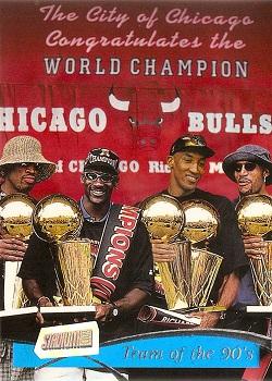 1997-98 Stadium Club #5 Bulls - Team of the 90s Front