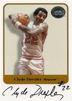 2001 Fleer Greats of the Game - Autographs #NNO Clyde Drexler Front