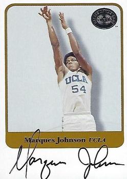 2001 Fleer Greats of the Game - Autographs #NNO Marques Johnson Front