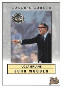 2001 Fleer Greats of the Game - Coach's Corner #14CC John Wooden Front