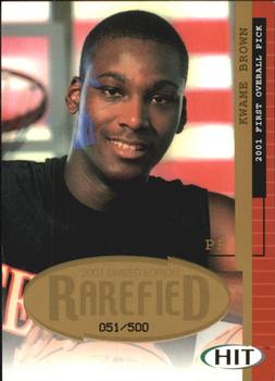 2001 SAGE HIT - Rarefied Gold #R30 Kwame Brown Front