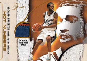 2001-02 Flair - Hot Numbers #NNO Richard Hamilton Front