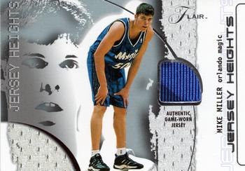 2001-02 Flair - Jersey Heights #NNO Mike Miller Front