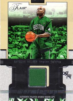 2001-02 Flair - Warming Up #NNO Antoine Walker Front