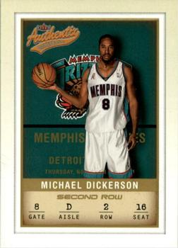 2001-02 Fleer Authentix - Second Row Parallel #38 Michael Dickerson Front
