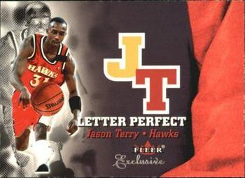 2001-02 Fleer Exclusive - Letter Perfect #20 LP Jason Terry Front