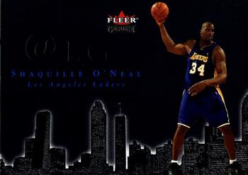 2001-02 Fleer Genuine - At Large #10@LG. Shaquille O'Neal Front