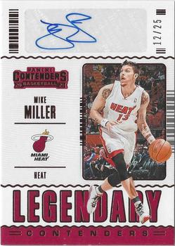 2020-21 Panini Contenders - Legendary Contenders Autographs Bronze #LC-MML Mike Miller Front