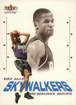 2001-02 Fleer Genuine - Skywalkers #9 SW Ray Allen Front