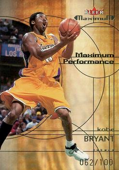 2001-02 Fleer Maximum - Maximum Performance #3 MP Kobe Bryant Front