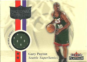 2001-02 Fleer Platinum - National Patch Time #NNO Gary Payton Front