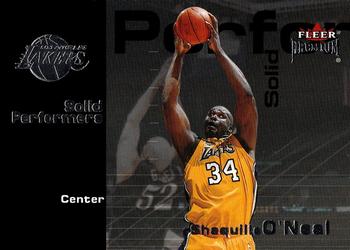2001-02 Fleer Premium - Solid Performers #30 SP Shaquille O'Neal Front