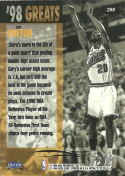 1997-98 Ultra #266 Gary Payton Back