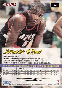 1997-98 Ultra #19 Jermaine O'Neal Back