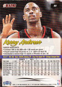 1997-98 Ultra #80 Kenny Anderson Back