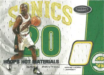 2001-02 Hoops Hot Prospects - Hoops Hot Materials #HMGP Gary Payton Front